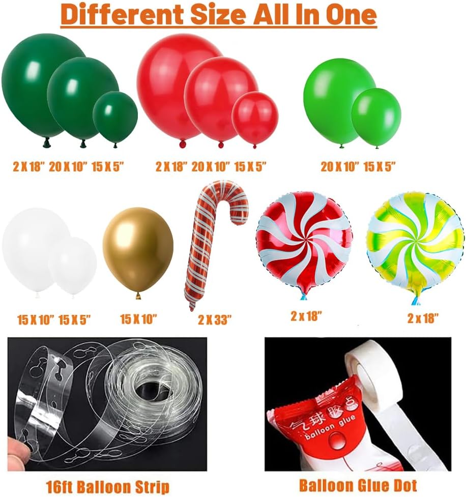 ชุดตกแต่งซุ้มลูกโป่งคริสต์มาส  - Balloon Arch Kit บทวิจารณ์และราคา