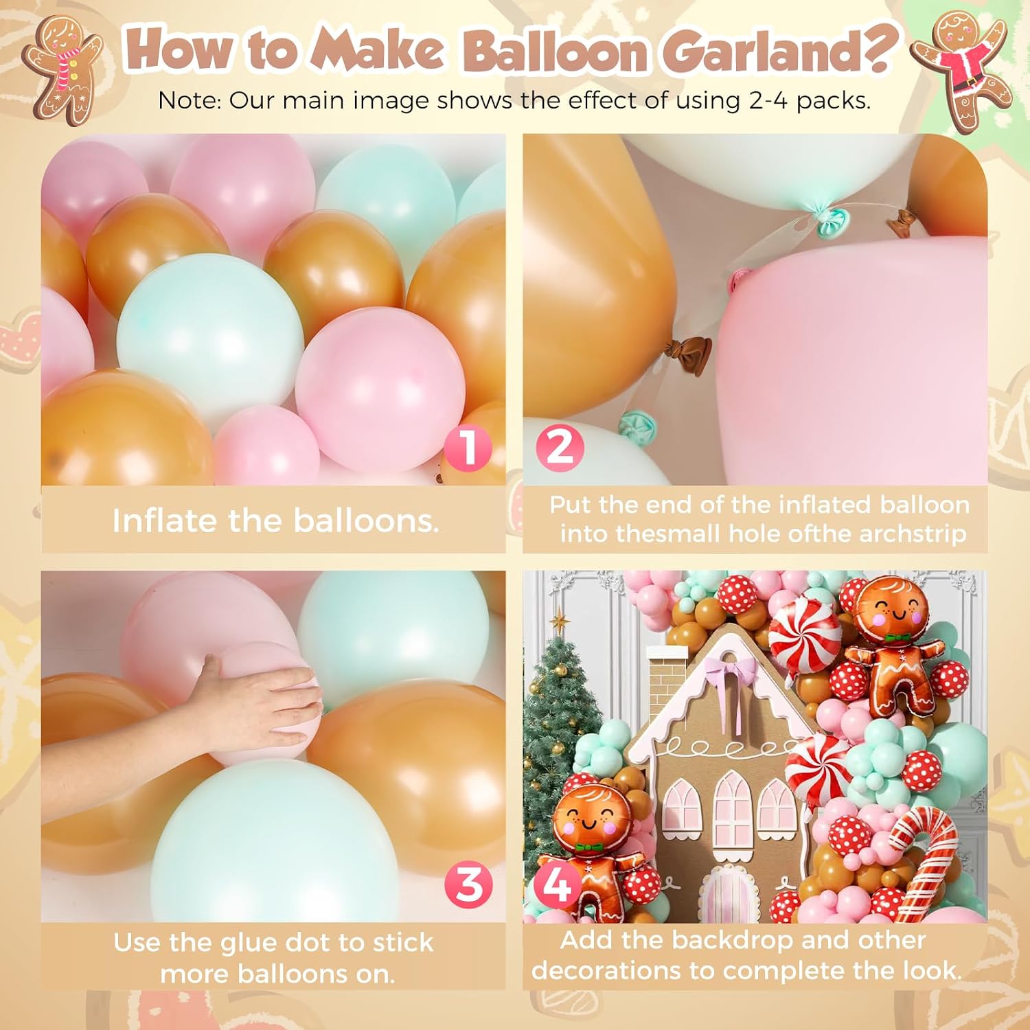 ชุดลูกโป่งคริสต์มาส 160 ชิ้น ช - Balloon Arch Kit บทวิจารณ์และราคา