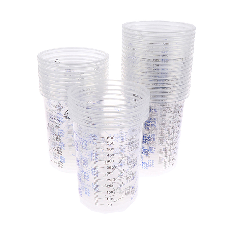 ถ้วยผสมสีพลาสติกขนาด 600 มล. จ - Plastic Cup 50Pcs บทวิจารณ์และราคา