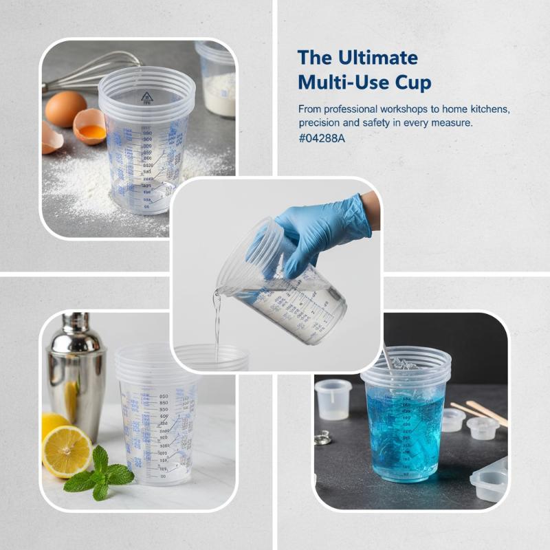 ถ้วยผสมสีพลาสติกขนาด 600 มล. จ - Plastic Cup 50Pcs บทวิจารณ์และราคา