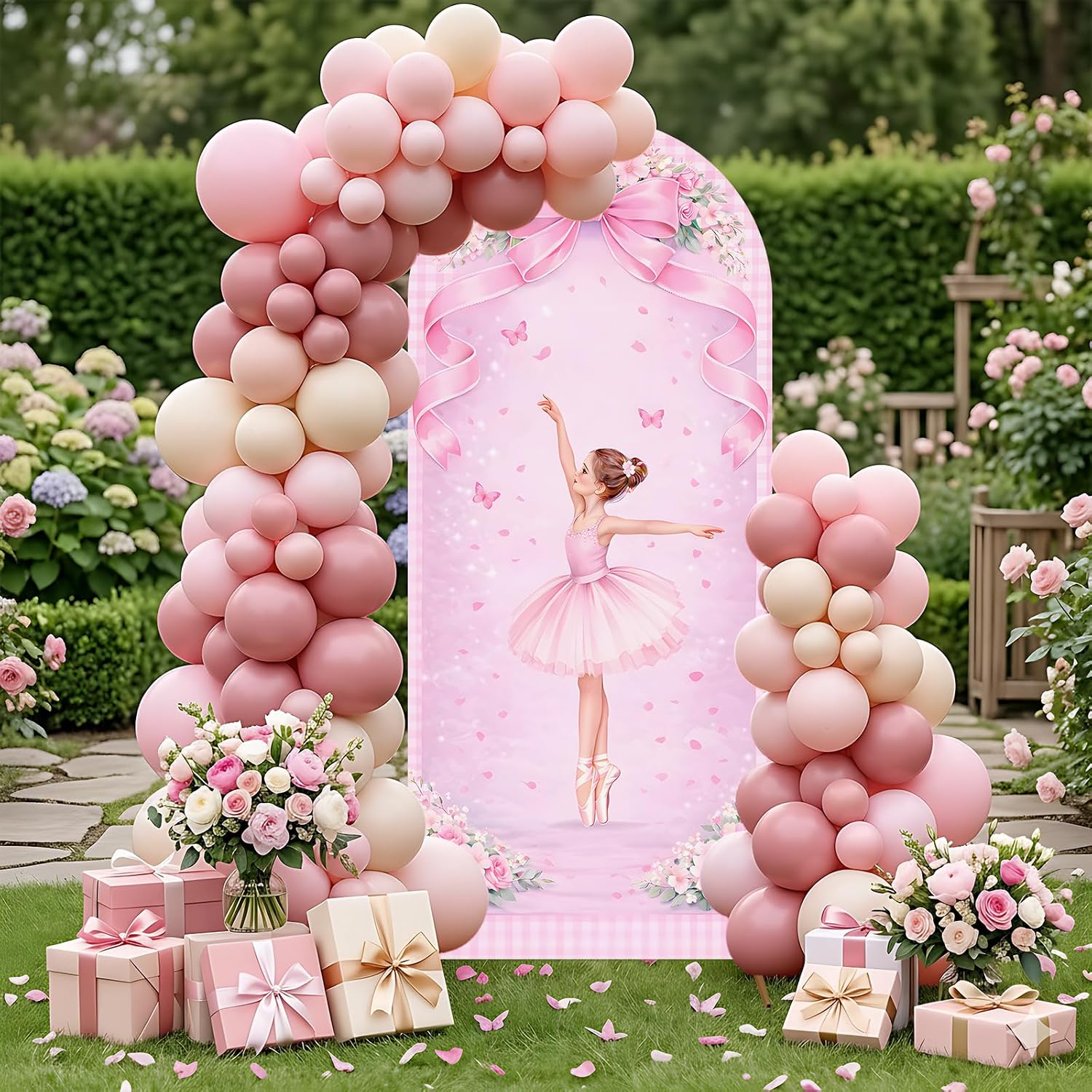 ผ้าคลุมฉากหลังแบบสองด้านลายบัล - Dessert Table Backdrop บทวิจารณ์และราคา