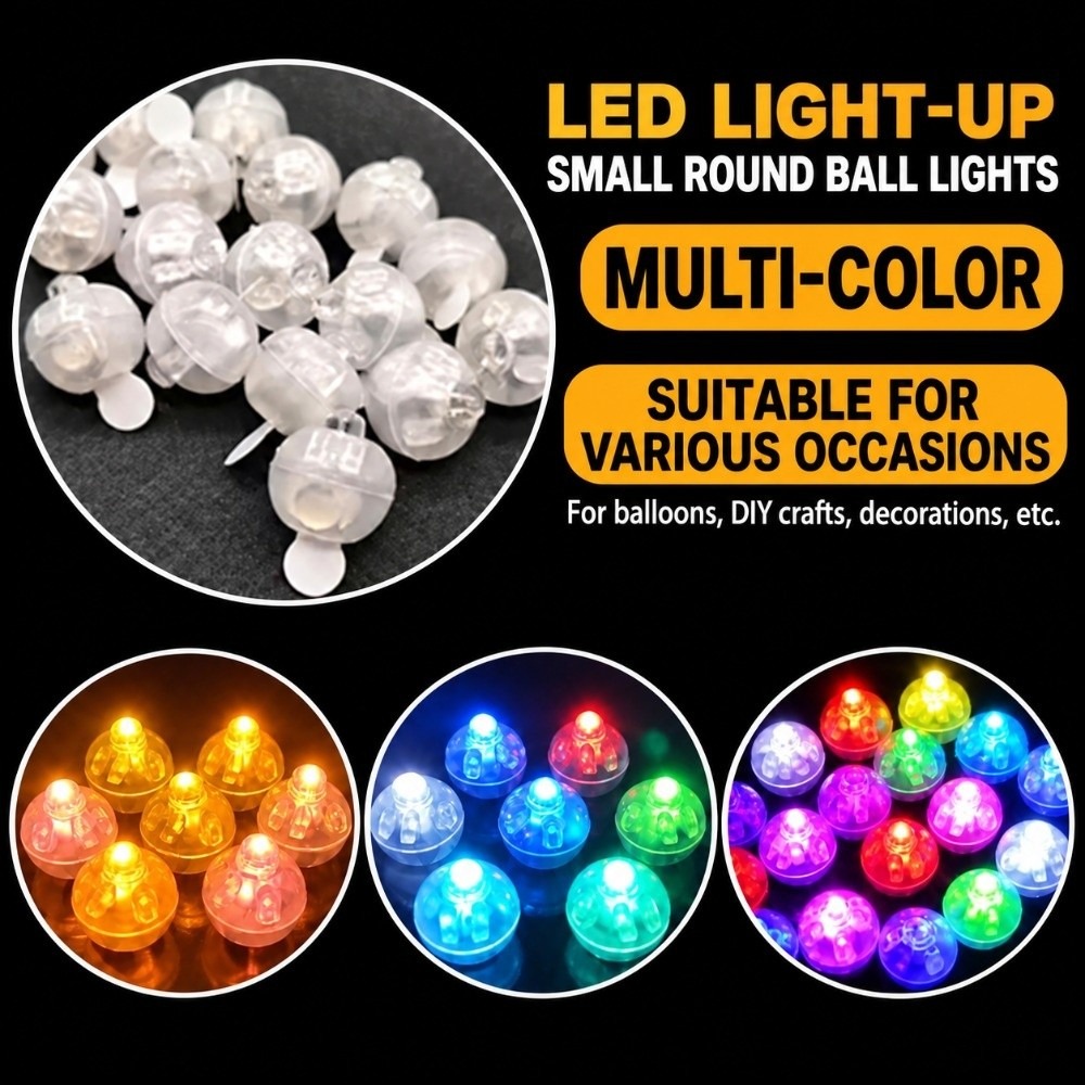 50 ชิ้น ไฟลูกโป่ง LED กระพริบ  - Led Balloon Light บทวิจารณ์และราคา