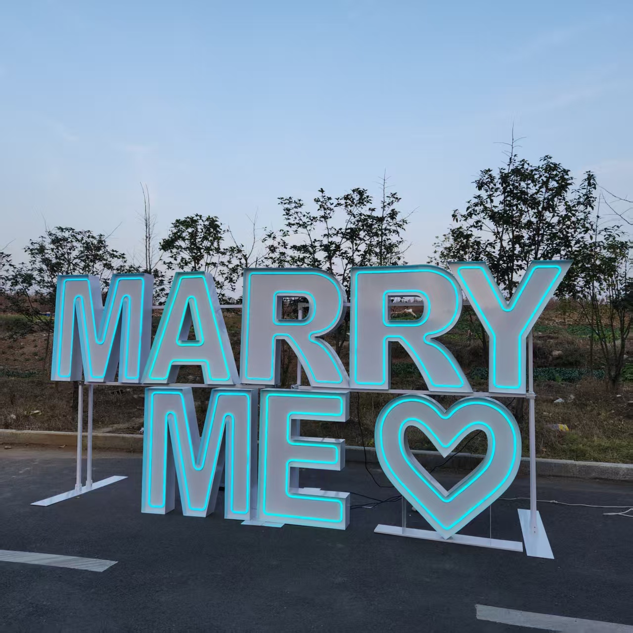 ป้ายไฟนีออน LED RGB โลหะ MARRY - Event Party Supply Rental บทวิจารณ์และราคา