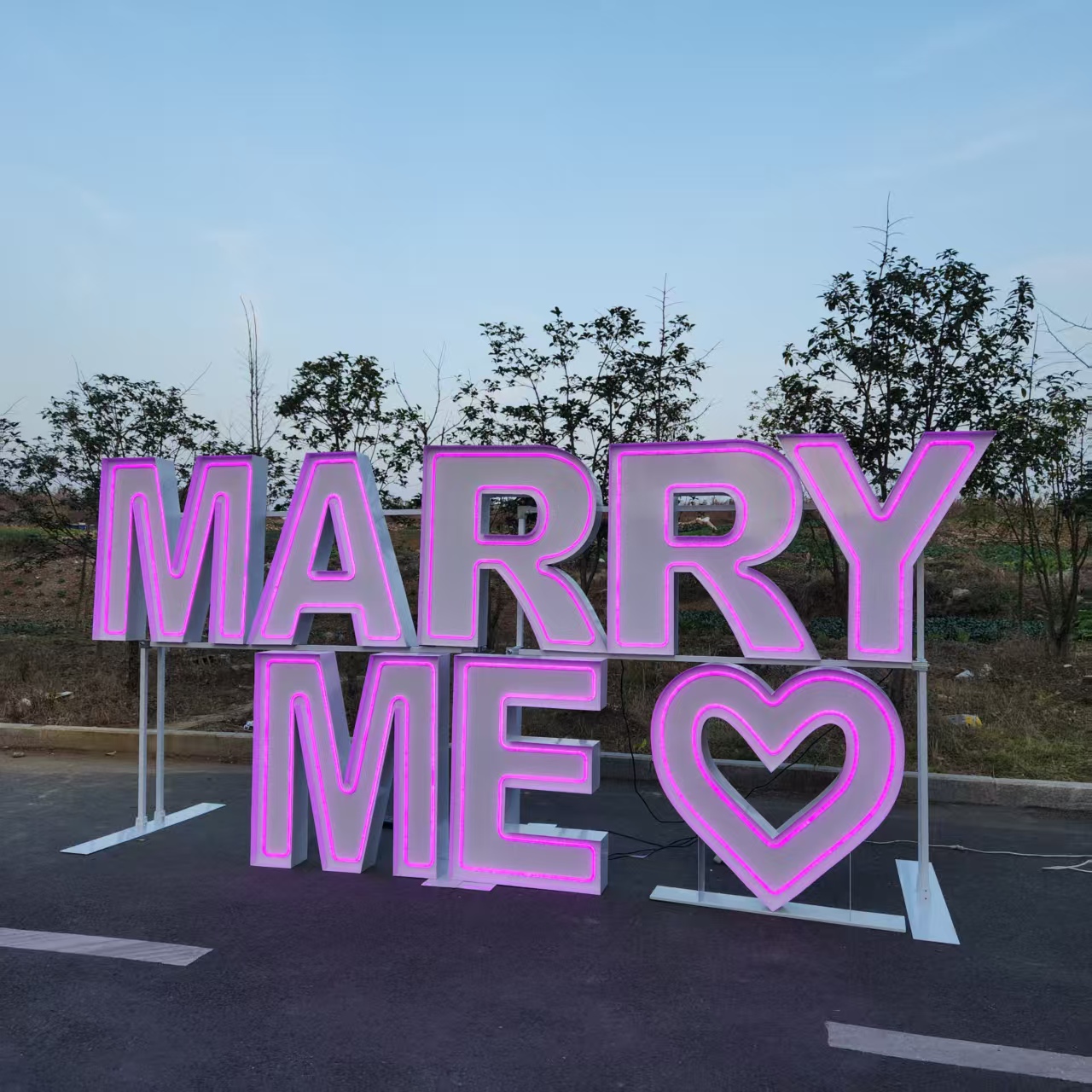 ป้ายไฟนีออน LED RGB โลหะ MARRY - Event Party Supply Rental บทวิจารณ์และราคา