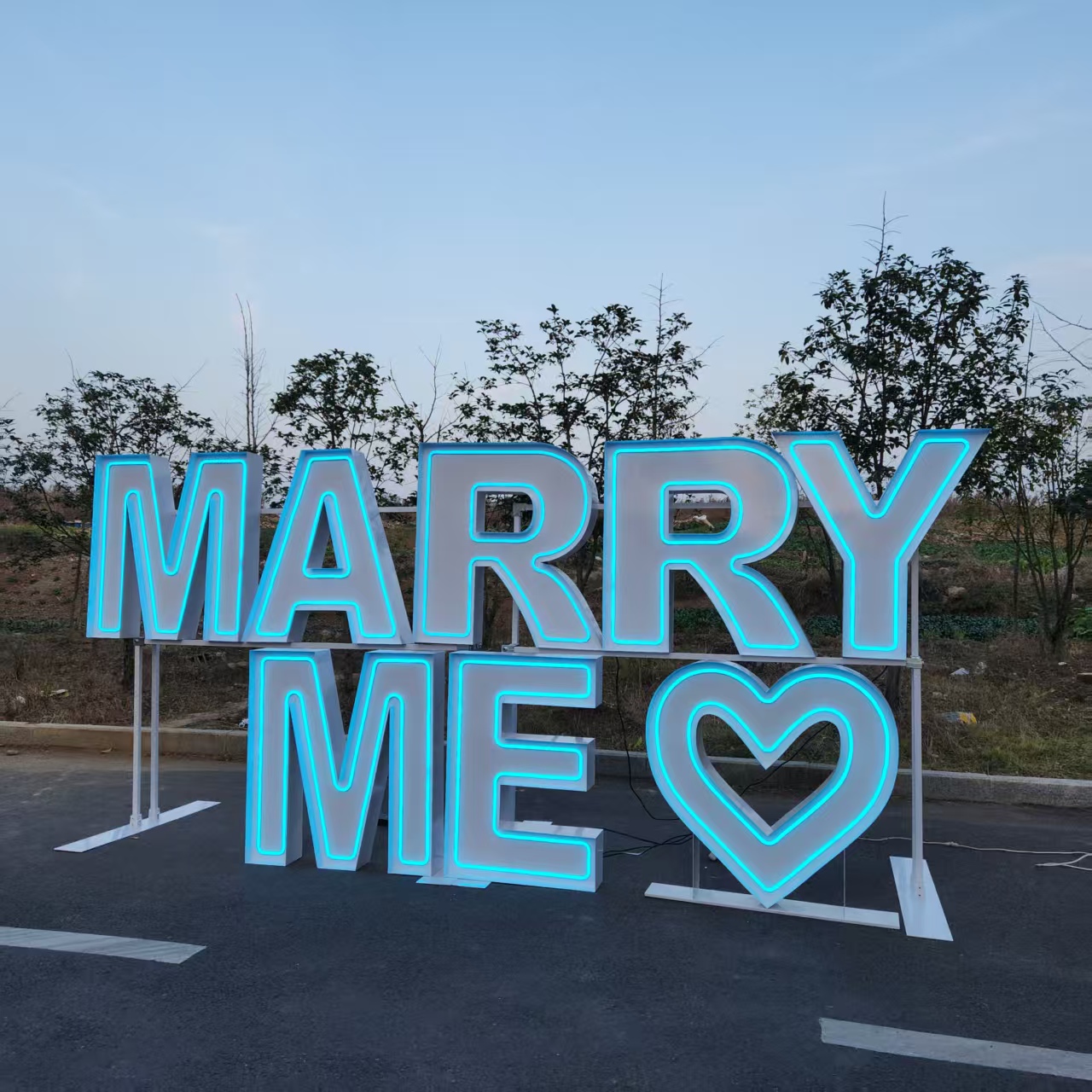 ป้ายไฟนีออน LED RGB โลหะ MARRY - Event Party Supply Rental บทวิจารณ์และราคา