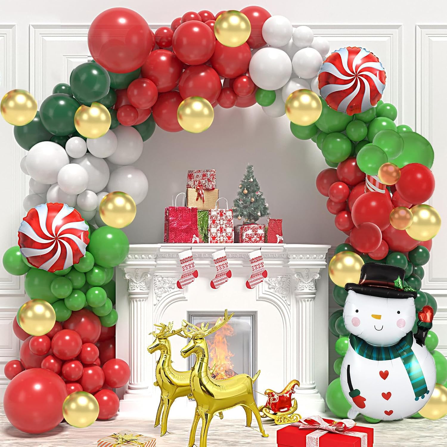 ชุดลูกโป่งคริสต์มาส 183 ชิ้น พ - Balloon Arch Kit บทวิจารณ์และราคา