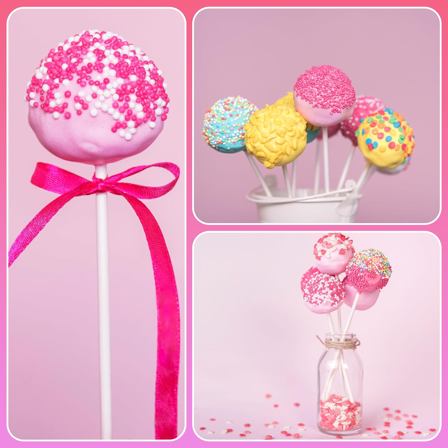 100 ชิ้น DIY Candy Sticks Loll - Cotton Candy Cone บทวิจารณ์และราคา