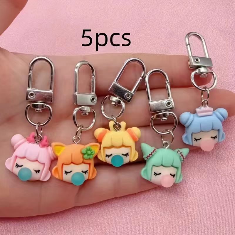 พวงกุญแจเรซินรูปเด็กผู้หญิง 5  - Party Favor Bag บทวิจารณ์และราคา